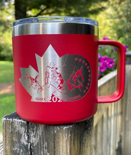 15 oz double engraved stainless steel mug (logo National 2022)
